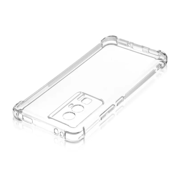 Чехол Brosco для POCO F5 Pro, противоударный, прозрачный